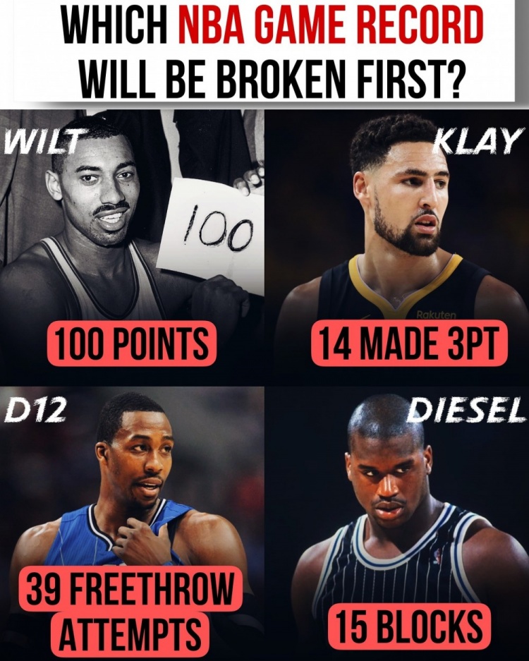 单场100分/14记三分/39次罚球/15盖帽 美媒：哪个纪录会最先被破